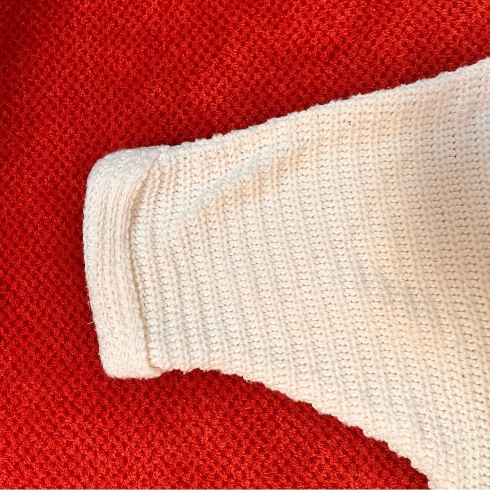 ♥️2xHost Pick♥️Harlowe & Graham oversized white sweater, size large - Picture 5 of 9